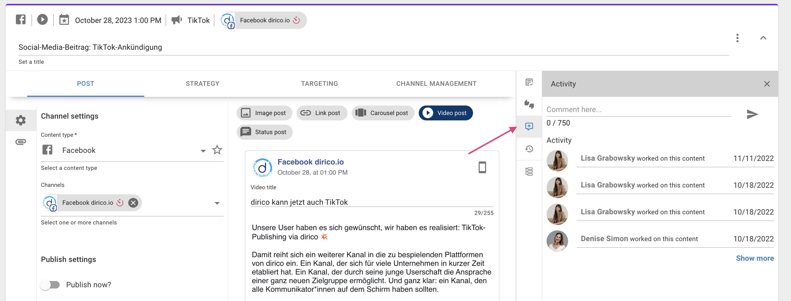 How to create content in Communications Control – Staffbase Support Portal