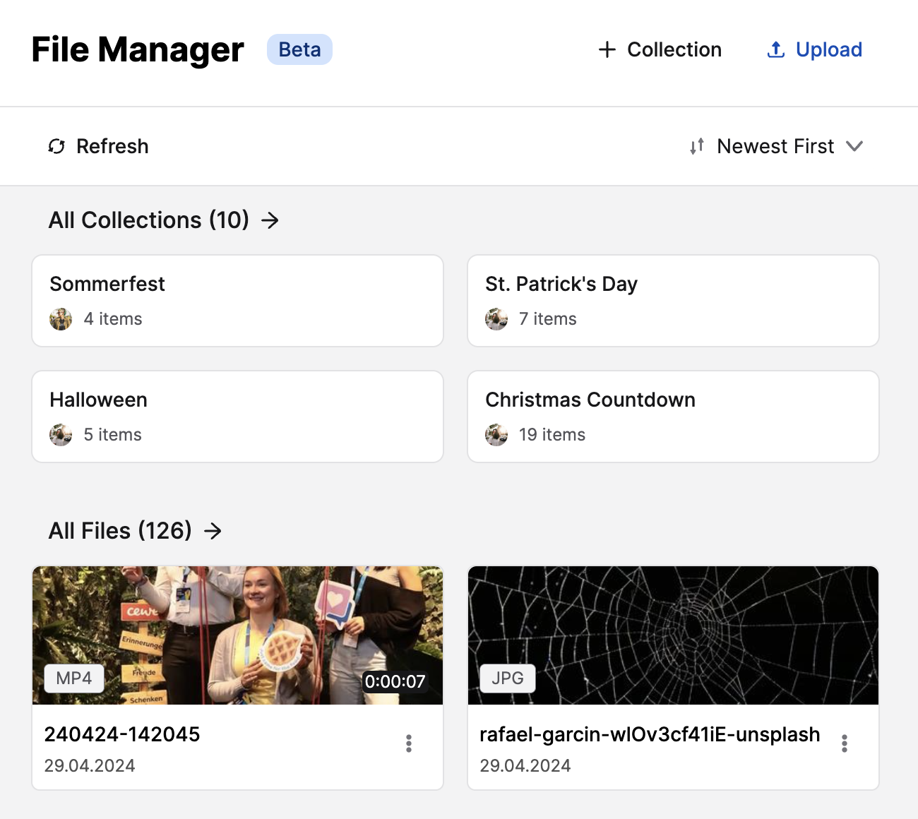 Overview of the File Manager – Staffbase Support Portal