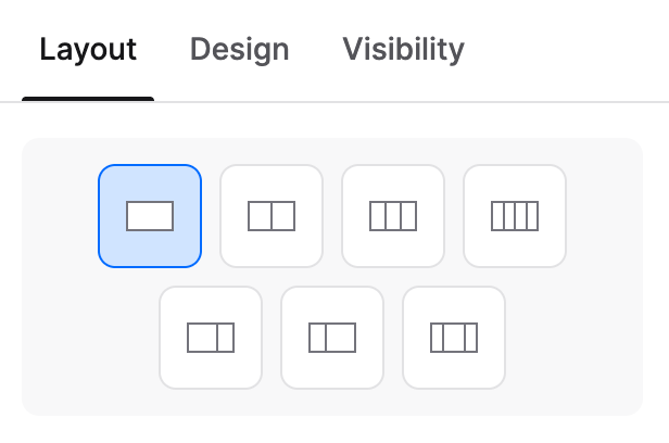 Container layout options