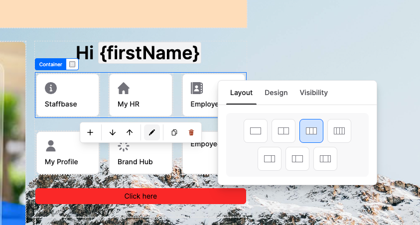 Example of nested containers