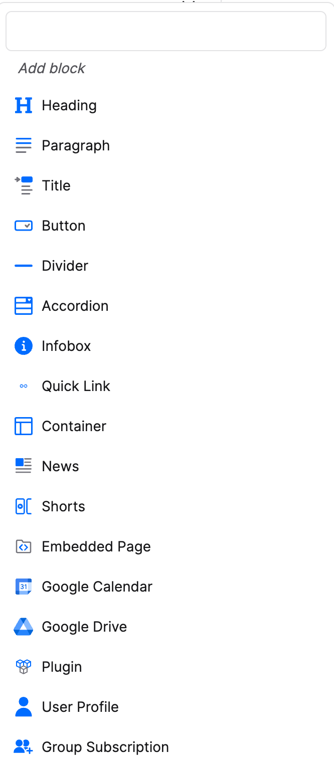 Add block list
