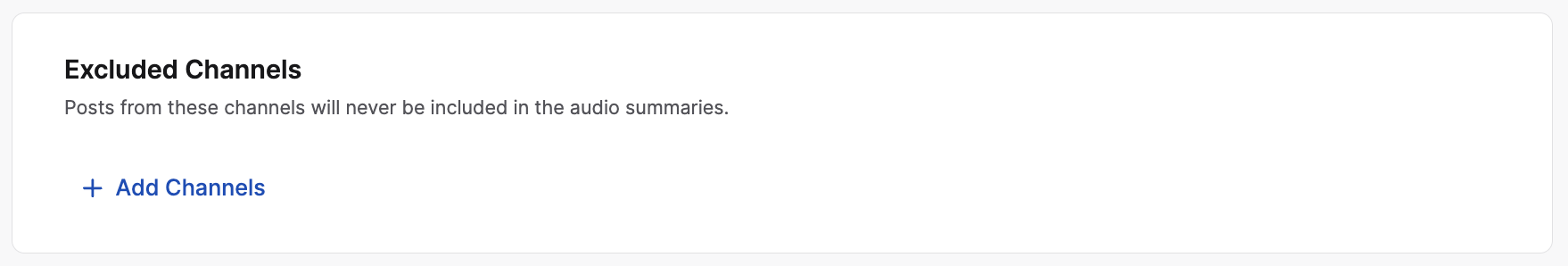 AI Podcast Settings_Podcast Content_Excluded Channels.png