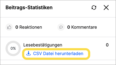 Download CSV file button in news post statistics DE.png