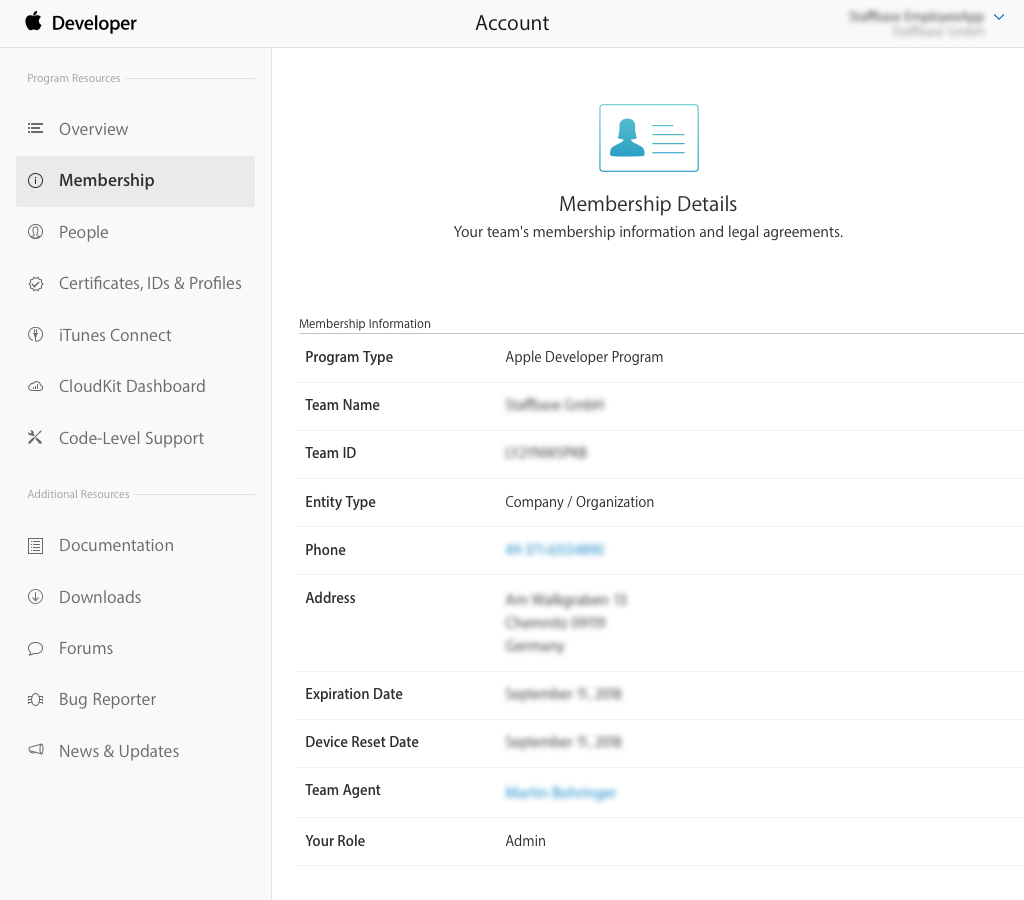 Apple App Store Transferring The App To A New Account Staffbase