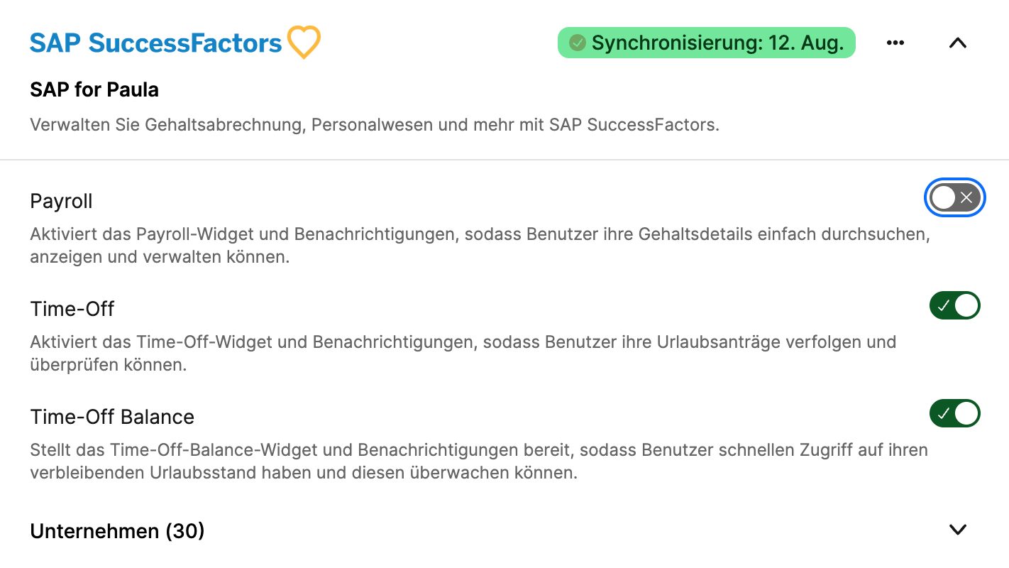 Activate HR Widgets