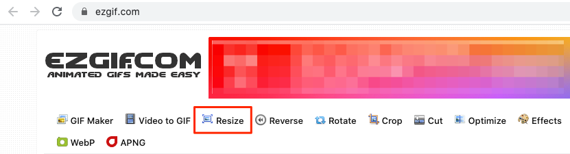 Resize GIF online, Fast and easy