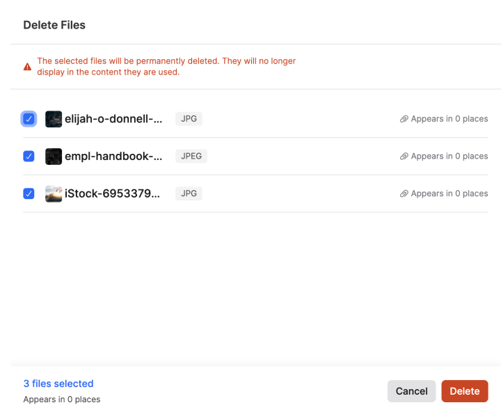 Managing Files Using the File Manager Staffbase Support Portal